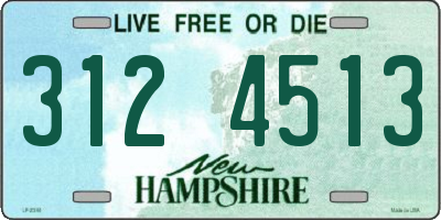 NH license plate 3124513