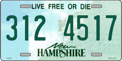NH license plate 3124517