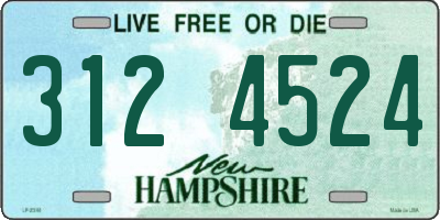 NH license plate 3124524