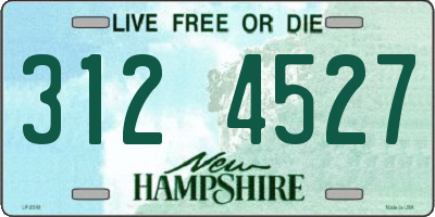 NH license plate 3124527