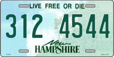 NH license plate 3124544