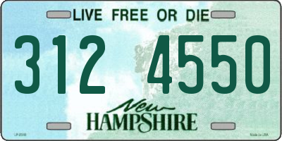 NH license plate 3124550
