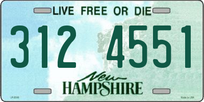 NH license plate 3124551