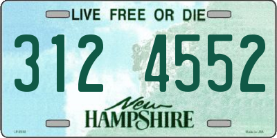 NH license plate 3124552