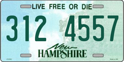 NH license plate 3124557