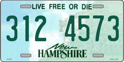 NH license plate 3124573