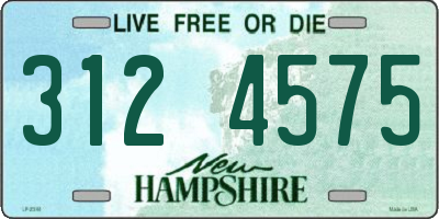 NH license plate 3124575