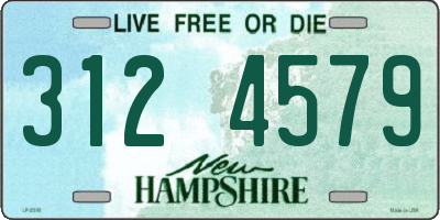 NH license plate 3124579