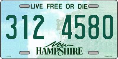 NH license plate 3124580