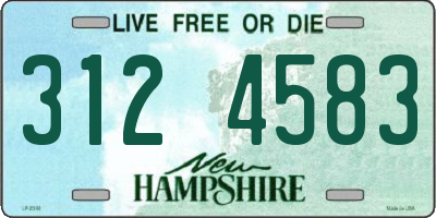 NH license plate 3124583