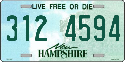 NH license plate 3124594