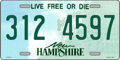 NH license plate 3124597