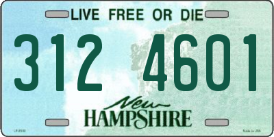 NH license plate 3124601