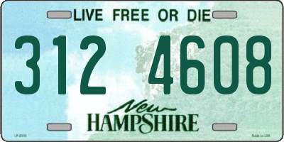 NH license plate 3124608