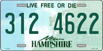 NH license plate 3124622