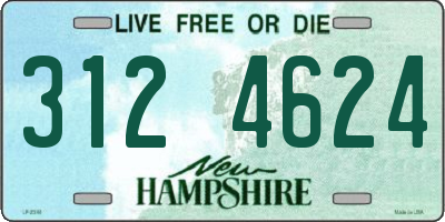 NH license plate 3124624