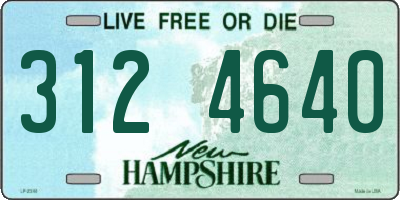 NH license plate 3124640