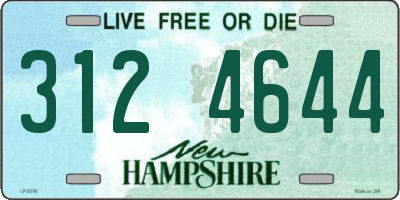 NH license plate 3124644
