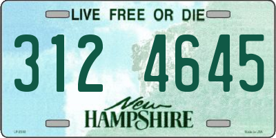 NH license plate 3124645