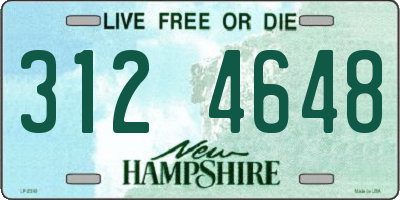 NH license plate 3124648