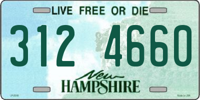 NH license plate 3124660