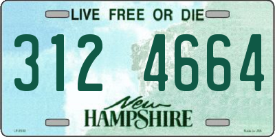 NH license plate 3124664