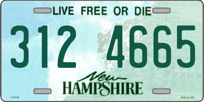 NH license plate 3124665