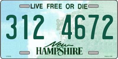 NH license plate 3124672