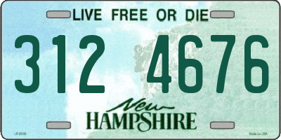 NH license plate 3124676