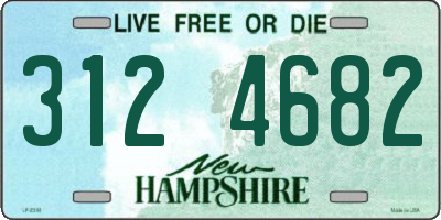 NH license plate 3124682