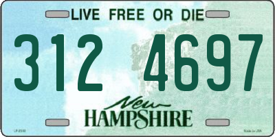 NH license plate 3124697