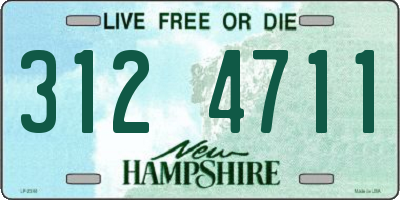 NH license plate 3124711