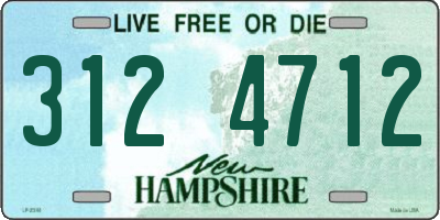 NH license plate 3124712