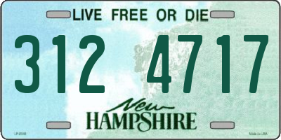NH license plate 3124717
