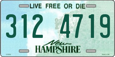NH license plate 3124719