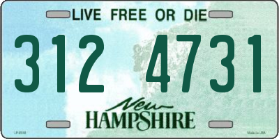 NH license plate 3124731