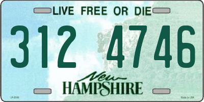 NH license plate 3124746