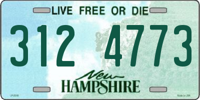 NH license plate 3124773