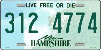 NH license plate 3124774