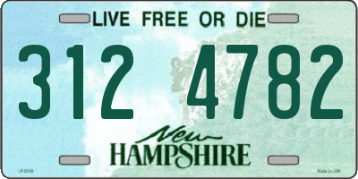 NH license plate 3124782