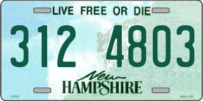 NH license plate 3124803