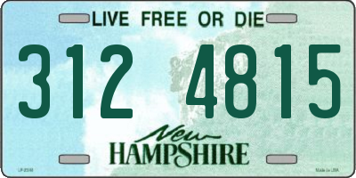 NH license plate 3124815