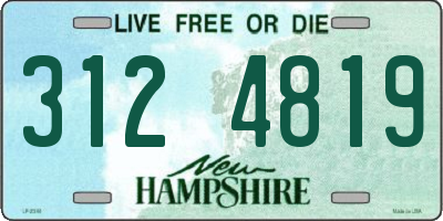 NH license plate 3124819