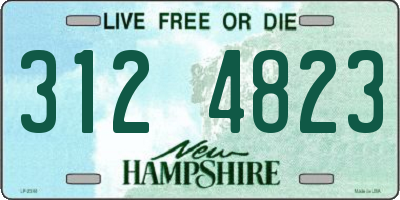 NH license plate 3124823