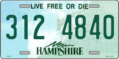 NH license plate 3124840