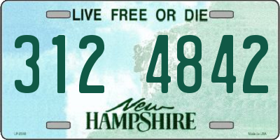 NH license plate 3124842