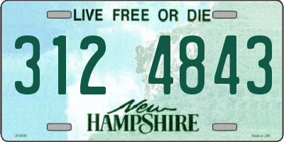 NH license plate 3124843