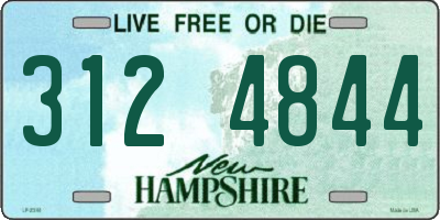 NH license plate 3124844