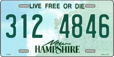 NH license plate 3124846