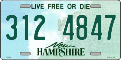 NH license plate 3124847